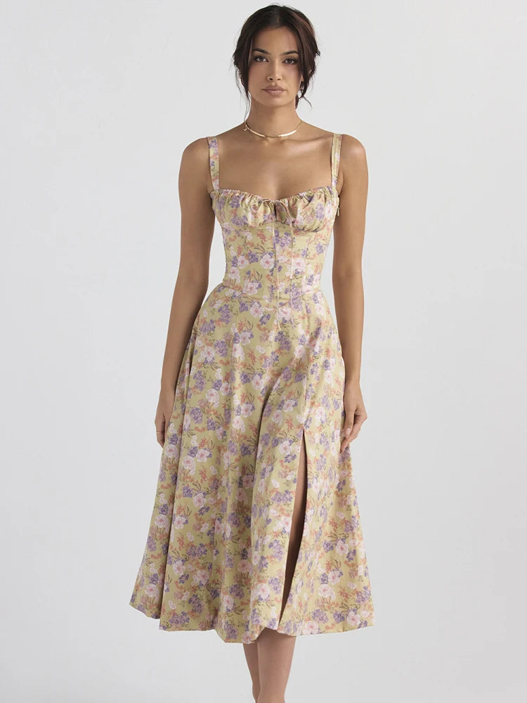The Flora Corset Midi