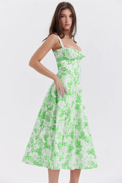 The Flora Corset Midi